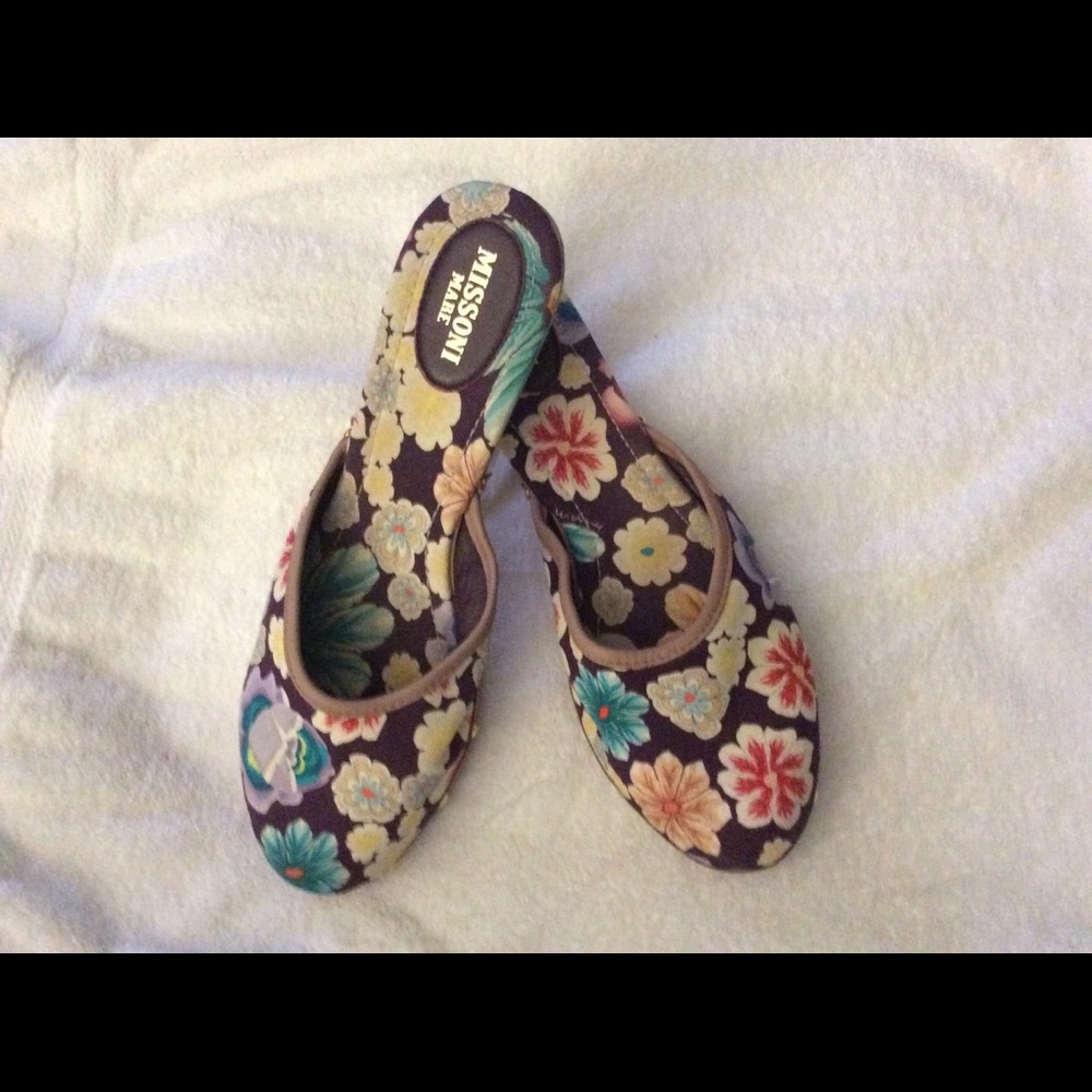 Missoni Mare floral clogs